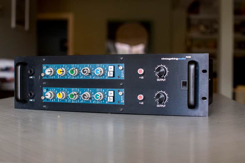 Calrec PQ 1161 Mic Pre-amp and EQ pair, racked mid-70's image 1