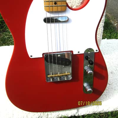 Fender 1950's Vintera Telecaster, 2022, Mexico,  Fiesta Red Finish, Gig Bag image 3