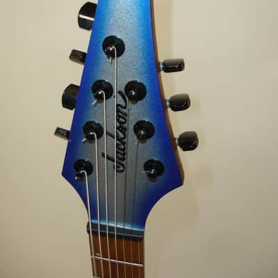 2020 Jackson Pro Series Signature Misha Mansoor Juggernaut HT7 7-String Electric Guitar, Caramelized Maple Fingerboard, Blue Sky Burst image 10