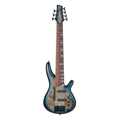 Used Ibanez SRAS7CBS SR 7-Str Electric Bass w/Case - Cosmic Blue Starburst image 2