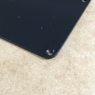 Vintage No String Holes Aged Relic Back Plate Tremolo Cover Black For Fender Strat Stratocaster Rare image 4