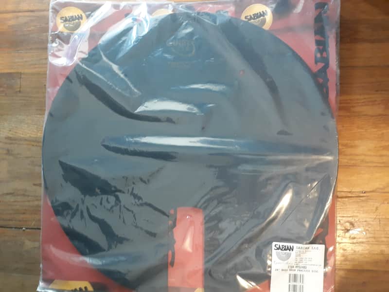 Sabian PD24BD Quiet Tone Bass Drum Practice Disc - 24" 2010s - Black image 1