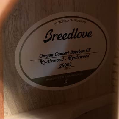 Breedlove Oregon Concert CE - Bourbon Burst image 9