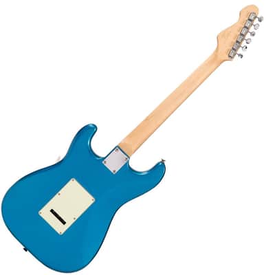 Vintage V6 ReIssued Electric Guitar ~ Candy Apple Blue image 2