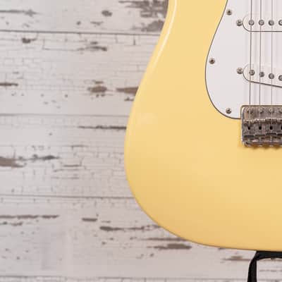 Fender CIJ "Yngwie Malmsteen" Stratocaster - Yellow White  2002-2004 image 10