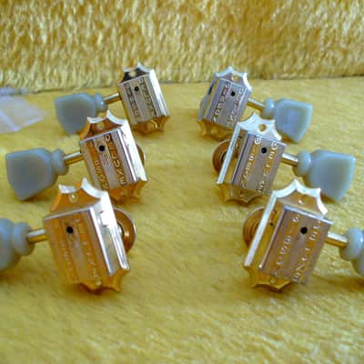 Gibson tuners machine head kluson style 3+3 90 - gold image 2