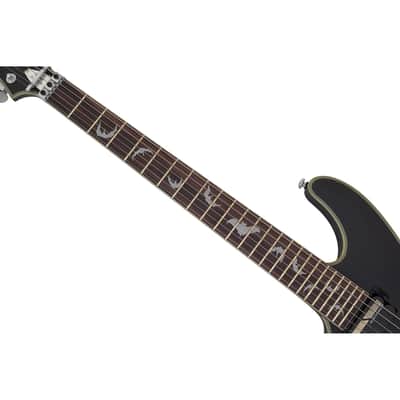 Schecter Damien Platinum-6 FR S LH guitar in Satin Black B-Stock 0373 image 3