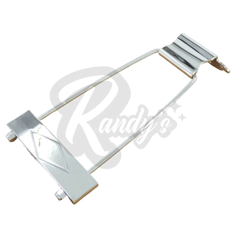 Advanced Plating 1524C TP-70 Diamond Clover Archtop Trapeze Tailpiece (CNC) - Fits Gibson® ES-335 & Trini Lopez-Chrome image 1