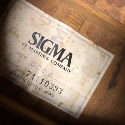 MIJ Vintage CF Martin Sigma GCS-6 Acoustic Guitar image 4