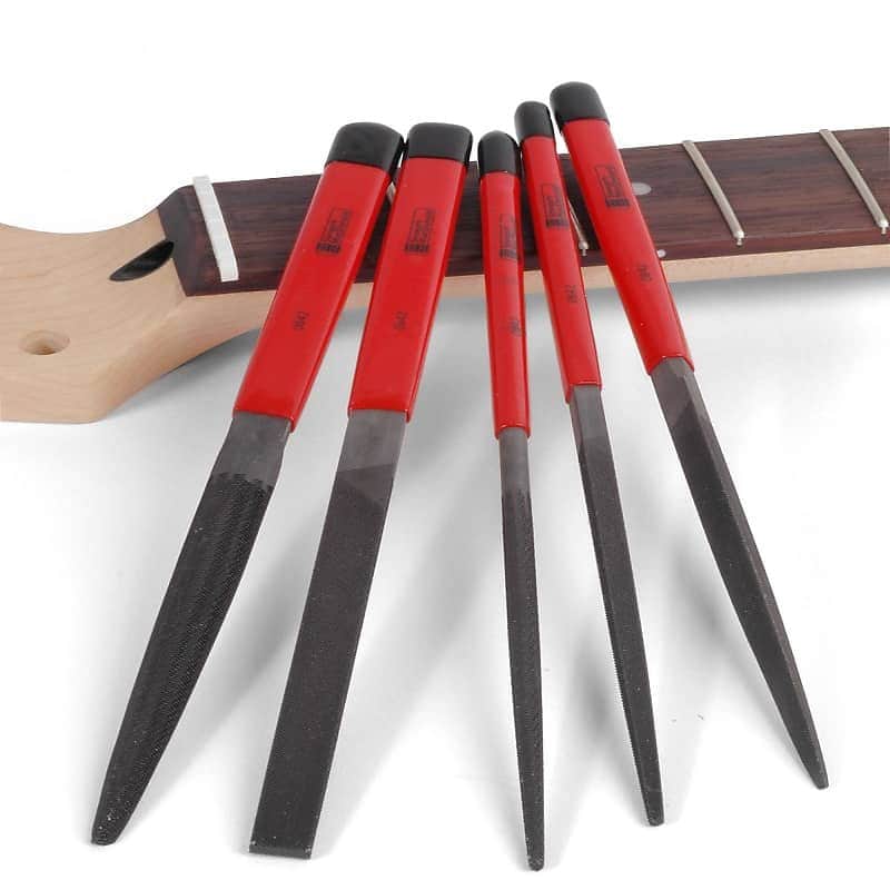 StewMac Luthier's File Set, Set of 5 image 1