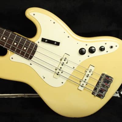1984 Vintage Fender JAZZ BASS Alder Olympic White Dan Smith Era E3 Series +OHSC USA 1980s image 2