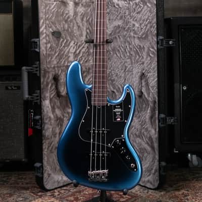 Fender American Professional II Jazz Bass Fretless - Dark Night with Hardshell Case image 11