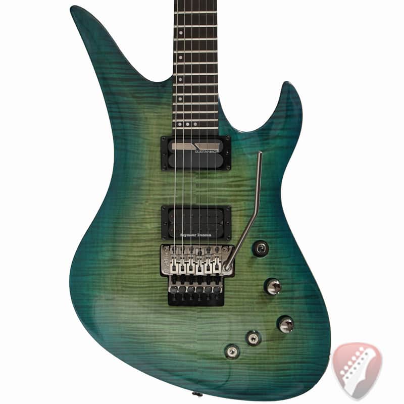 Schecter Blackjack SLS Avenger FR S (Sustainiac) in Aqua Burst image 1