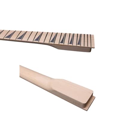 Reverse Headstock 24 Fret Guitar Neck – 25.5" Scale Maple on Maple, Bolt-On, Locking Nut Ready image 2