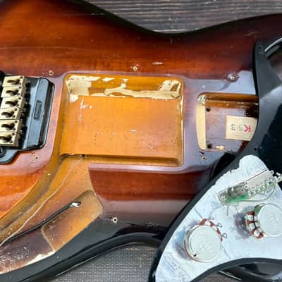 1986 Ibanez RG53 Body Antique Violin w/Powe Rocker Special Tremolo Made in Japan image 13