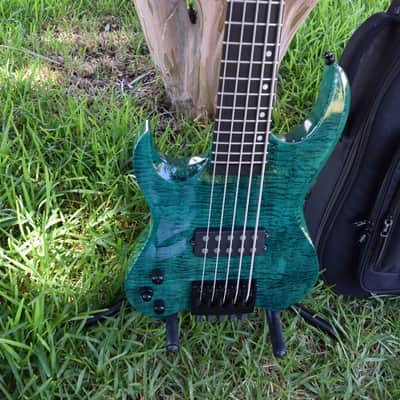 Kiesel Vader Bass 5 string, left handed model , 2017 , flamed top, gorgeous condition and tone image 17