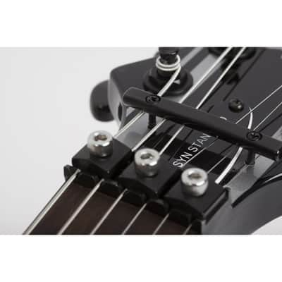 Schecter Synyster Gates Standard Signature Guitar - Gloss Black with Silver Pinstripes image 9