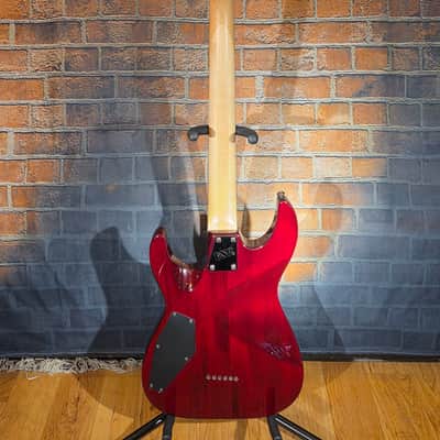 ESP LTD MH-100 QM NT See Thru Black Cherry w/ ESP HSC image 16