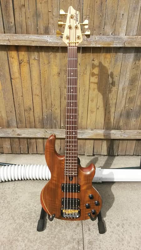 Wal MK II 1989 Shedua Facings w/ ATA Bass Guitar flightcase image 1