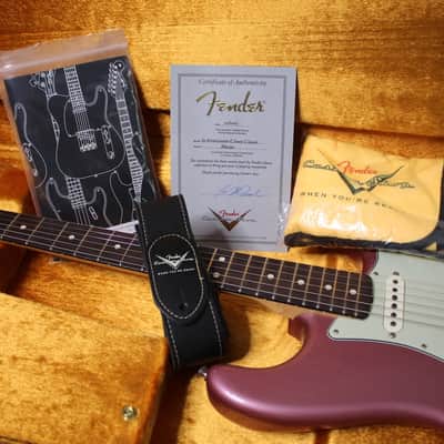 Fender CS Masterbuilt 63 Stratocaster Closet Classic by Greg Fessler 2015 - Burgundy Mist image 22