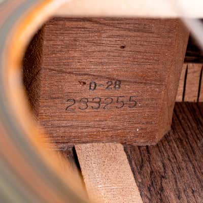 1968 Martin D-28 Vintage Dreadnought Acoustic Guitar, Brazilian Rosewood w/ Case image 7