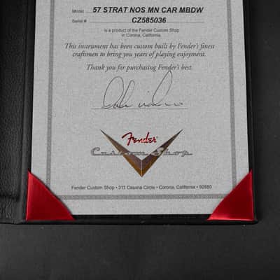 Fender Masterbuilt Dale Wilson 1957 Stratocaster 2025 - Candy Apple Red image 22