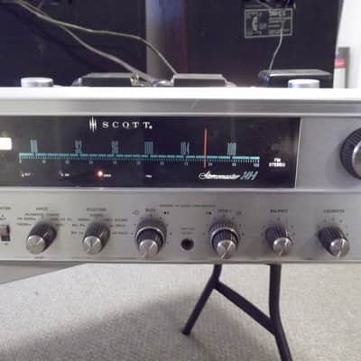 H.H. SCOTT 340 B VINTAGE TUBE STEREO RECIEVER WORKS image 1