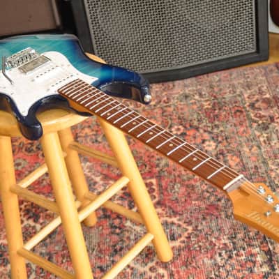 IBANEZ AZ22S1F TXB Transparent Turquoise Burst / AZ Standard Series / AZ22S1F-TXB / 5N250700427 image 3