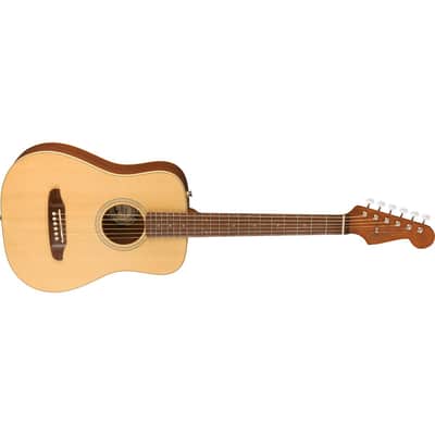 Fender Redondo Mini Acoustic Guitar with Bag - Natural image 3