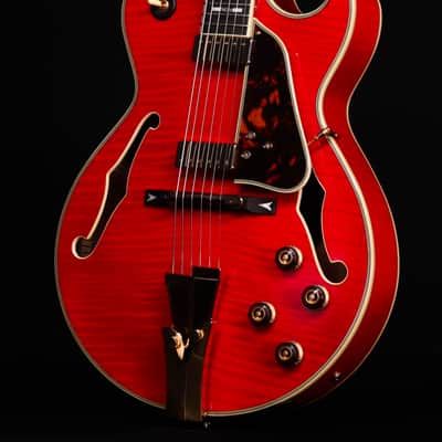 Ibanez GB10SEFM George Benson Signature Hollowbody, Sapphire Red - USED image 2