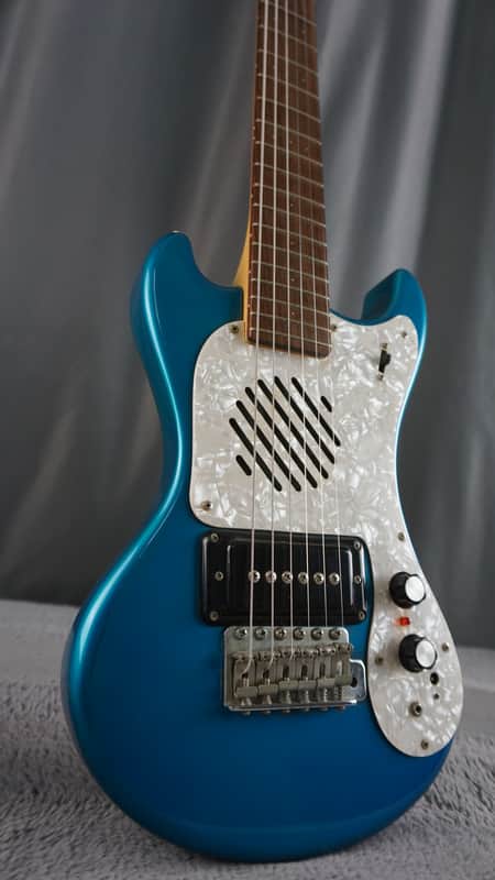 MarineRider Mosrite Ventures Model w/ Built In Amp - Blue Bild 1