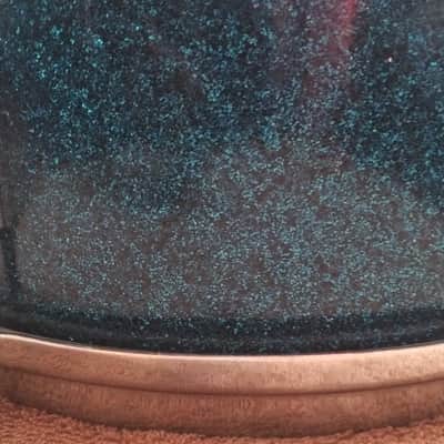 Raven Snare Drum 1960's Blue Sparkle w/Slingerland Snare Throw image 6