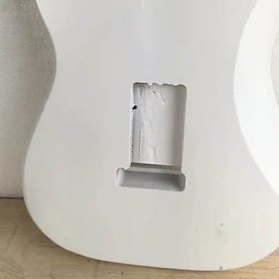 Poplar Wood White Strat Guitar Body image 6