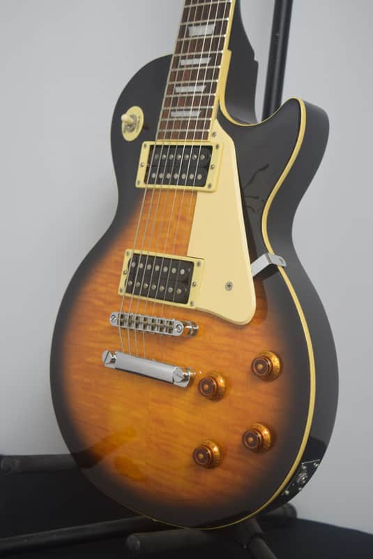 Epiphone Les Paul 7-String Tobacco Sunburst Solid Body Electric