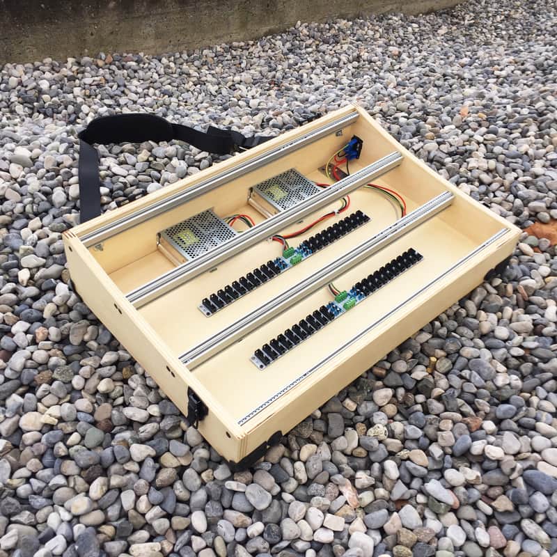 9U Eurorack case powered, 120 or 126 hp, patched resealable, modular synthesizer image 1