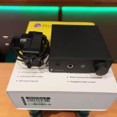 Pro-Ject Head Box S2 Headphone Amplifier - Black - Mint image 1