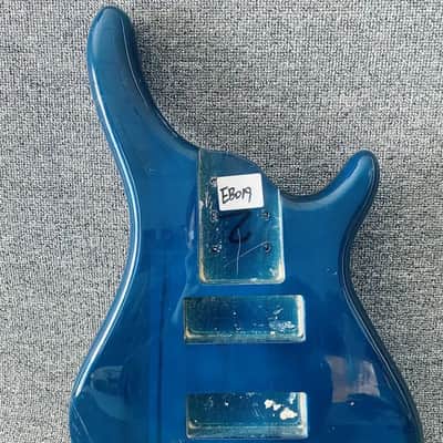 Glossy Blue 5/6 String Bass Basswood Body image 2