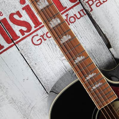 Epiphone J-200 EC Studio Jumbo Body Acoustic Electric Guitar Black Finish image 11