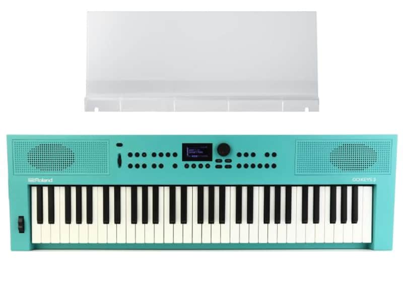 Roland GO:KEYS 3 Keyboard with Music Stand - Turquoise image 1