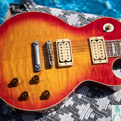 1981 Tokai Love Rock LS120 Vintage Burst - Killer Flame Top Guitar w Nitro Finish & Pro Set Up w Perfect Frets/Action/Intonation! image 6