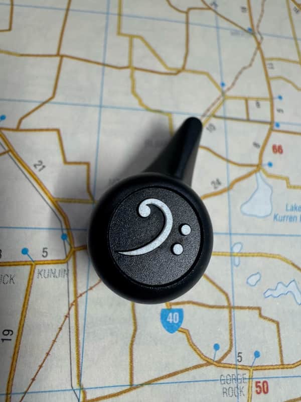 Endless Devices Simple Bass Clef Design | Matte Black image 1