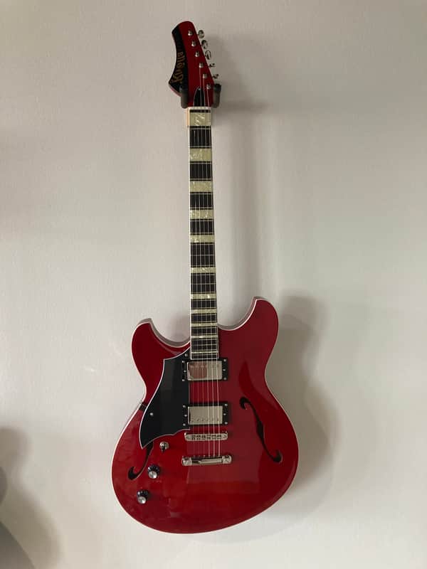 Rivolta Regata VII LH Double Bound Body Maple Top Set Mahogany Neck 6-String Electric Guitar w/Premium Soft Case For Left Handed Players image 1