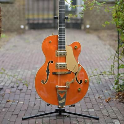 Gretsch Synchromatic Nashville Hollow Body Single-Cut with Bigsby - 50's Orange Stain image 13