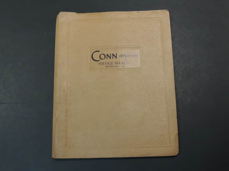 Conn Model 600-610 Service Manual [Three Wave Music] image 1