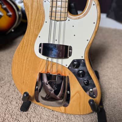 Vintage Fender 70’s Jazz Bass Natural Finish Maple & Pearl Blocks w/ OHSC Trades Welcome! 1973 / 1978 image 7