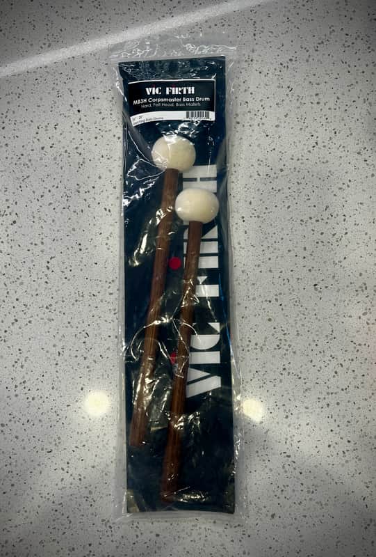 Vic Firth MB3H Hard Felt Marching Bass Mallet- Large Head image 1
