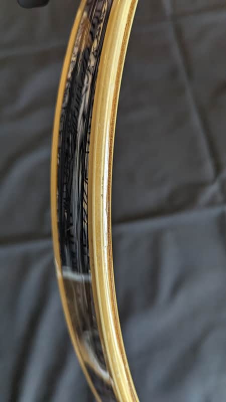 New Pearl 22" Wood Bass Drum Hoop Black Oyster image 1