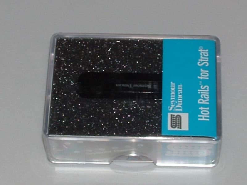 Seymour Duncan SHR-1 Hot Rails for Strat Bridge Pickup (Black) - SHR-1b Black image 1