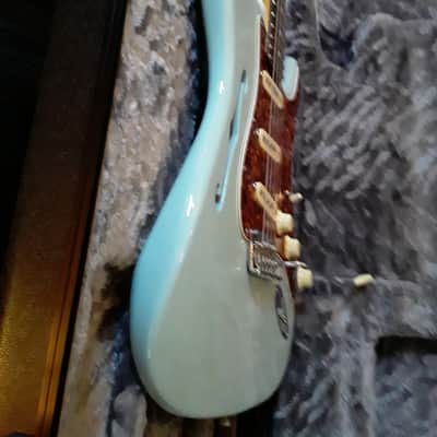 Fender American Professional II Stratocaster Thinline 2024 - Present - Transparent Daphne Blue image 12