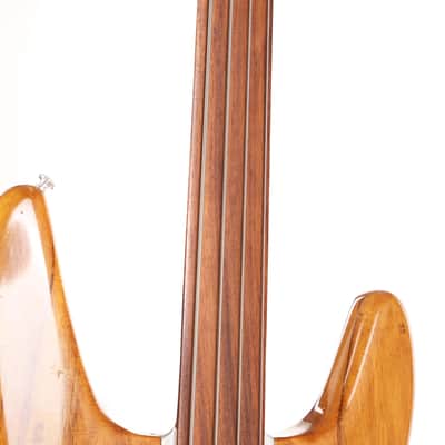 1976 Travis Bean TB2000 Fretless Bass Koa Natural image 7